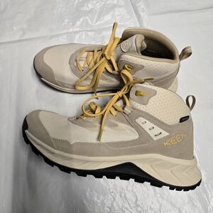 Keen Beige and Yellow Hiking Boots Size 11